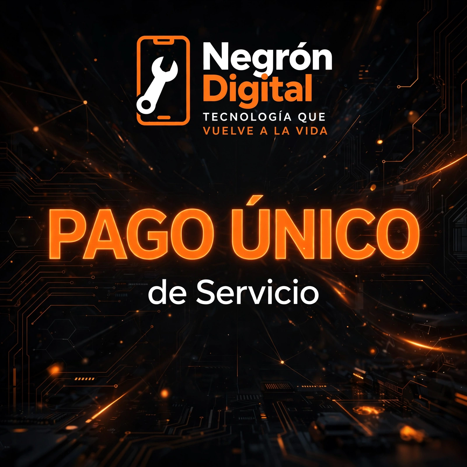 Imagen promocional PAGO ÚNICO de Servicio de Negrón Digital