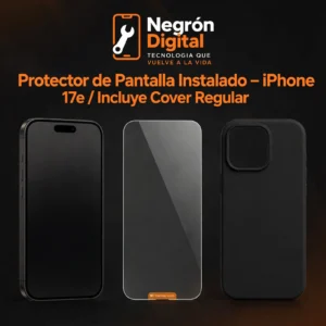 Protector de Pantalla Instalado - iPhone 17e / Incluye Cover Regular