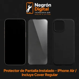 Protector de Pantalla Instalado - iPhone Air / Incluye Cover Regular
