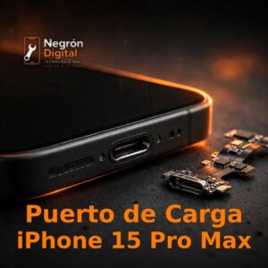 Puerto de Carga Instalado – iPhone 15 Pro Max