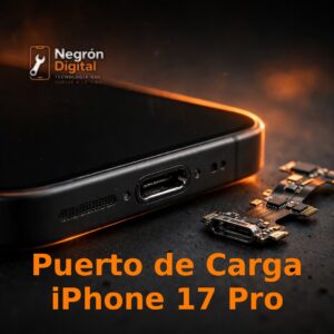 Puerto de Carga Instalado – iPhone 17 Pro