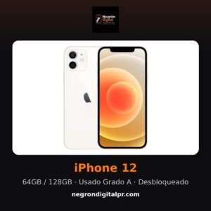 iPhone 12 — Usado Grado A (HSO)