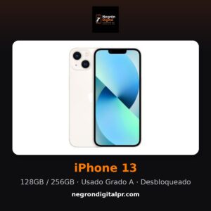 iPhone 13 — Usado Grado A (HSO)