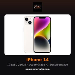 iPhone 14 — Usado Grado A (HSO)