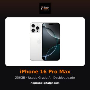 iPhone 16 Pro Max — Usado Grado A (HSO)
