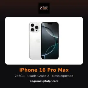 iPhone 16 Pro Max — Usado Grado A (HSO)