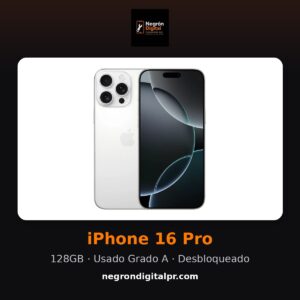 iPhone 16 Pro — Usado Grado A (HSO)